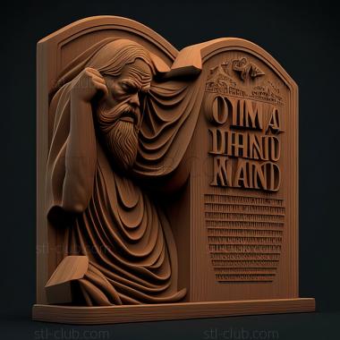 3D model Ten Commandments (STL)